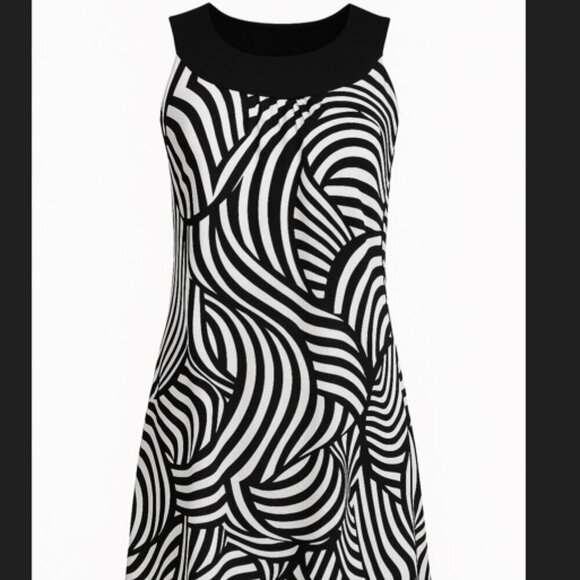 White House Black Market Graphic Print Dress | Size 2 | With Pockets - Picture 4 of 14